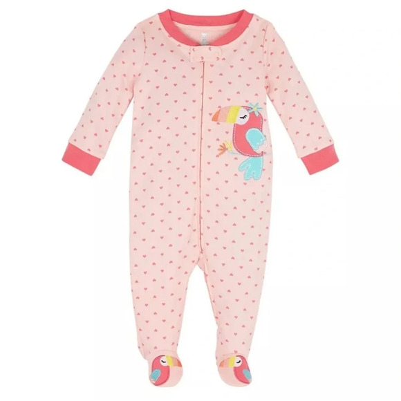 Koala Baby Infant 2 pack Footed Coverall Set - Toucan - Size 12 Month - Picture 2 of 3